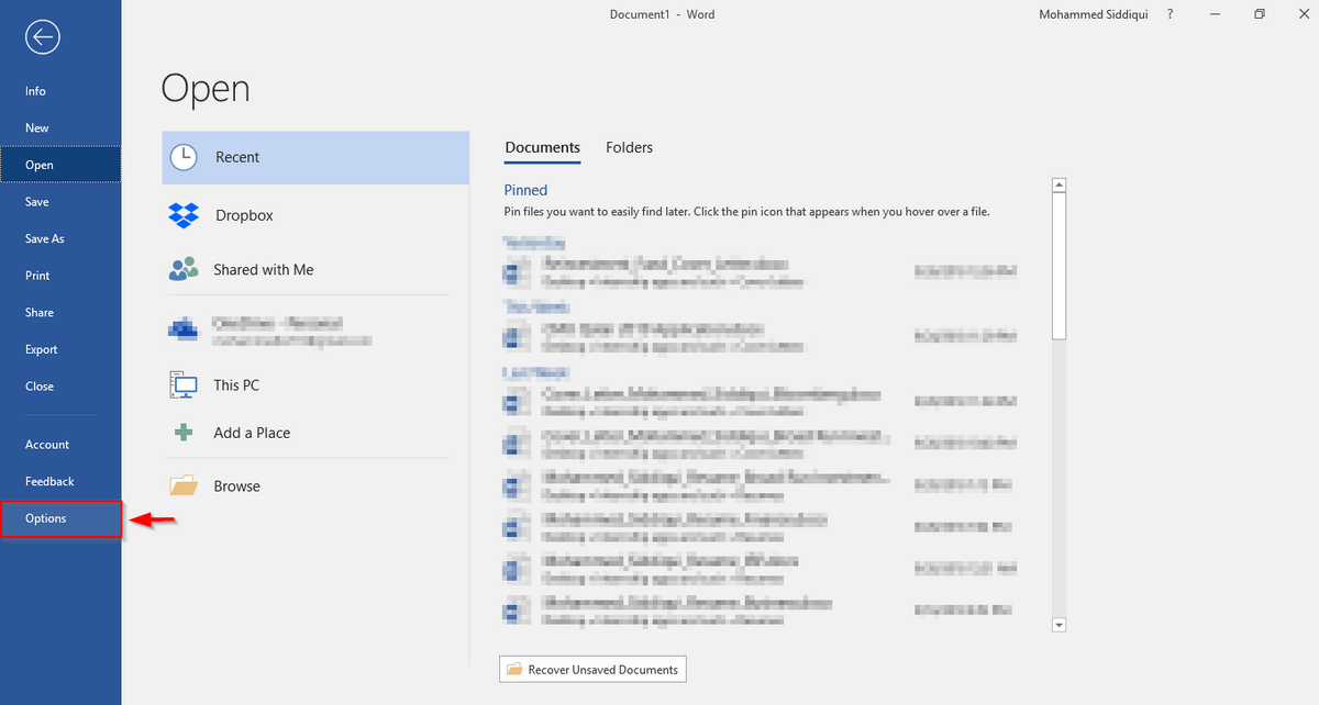 word for mac location autosave files